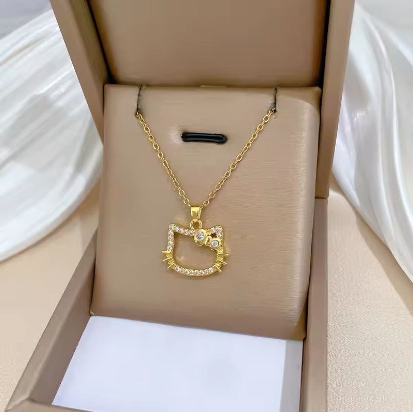 Gold Hello Kitty Necklace