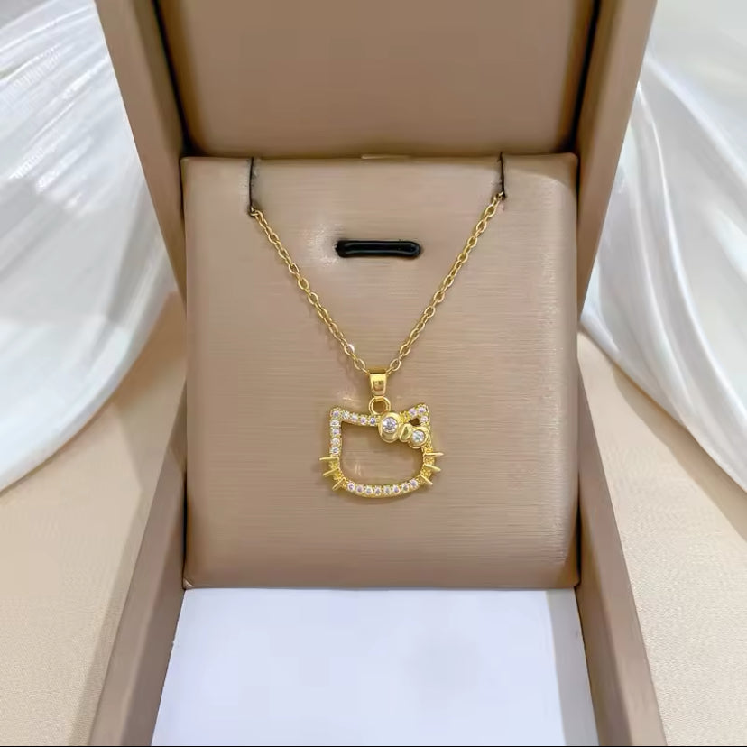 Gold Hello Kitty Necklace